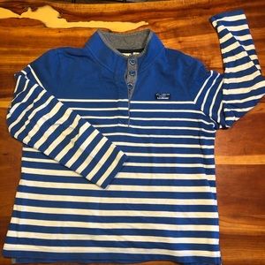 LLBean Rugby Royal Blue stripe, XL